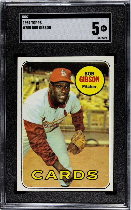 1969 Topps #200 Bob Gibson / SGC 5 / C2729