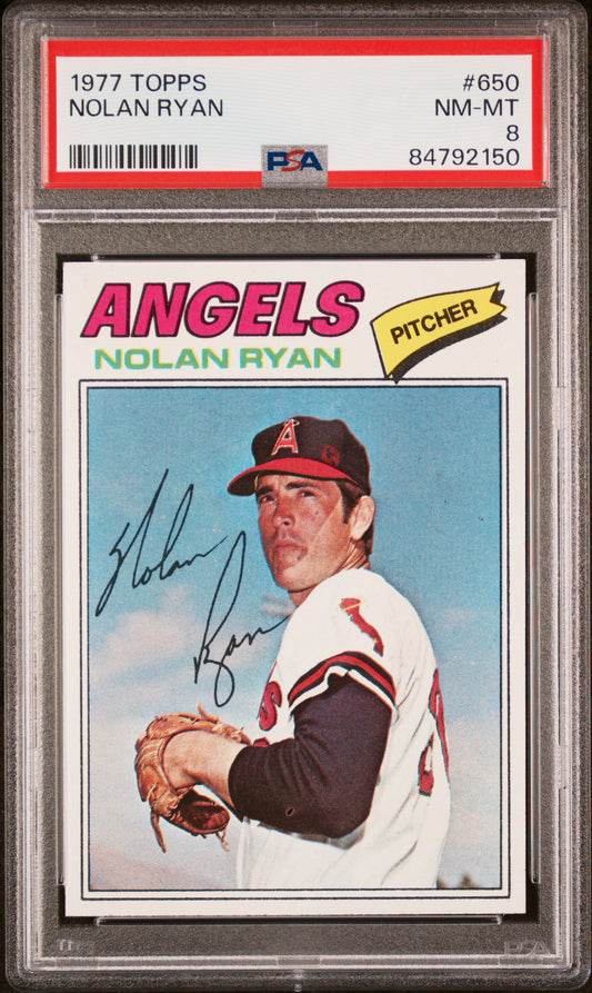 1977 Topps #650 Nolan Ryan / PSA 8 / C2150