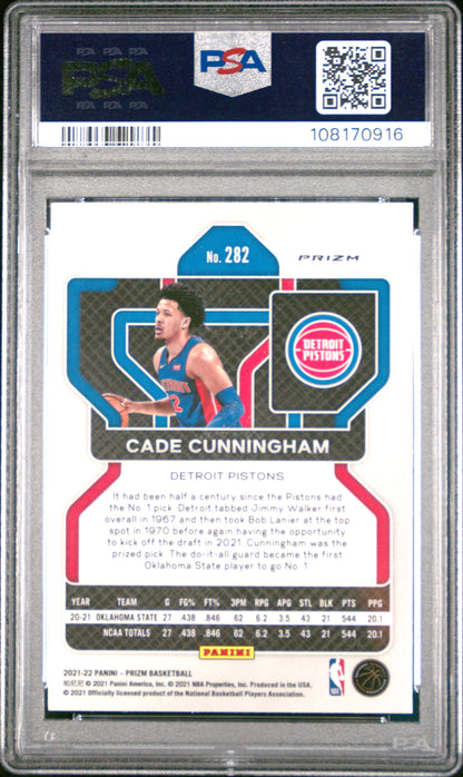 2021 Prizm #282 Cade Cunningham RC Fast Break / PSA 10 / C0916