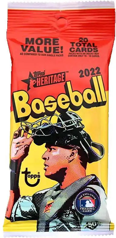 2022 Topps Heritage Baseball Jumbo Value PACK - 20 Cards