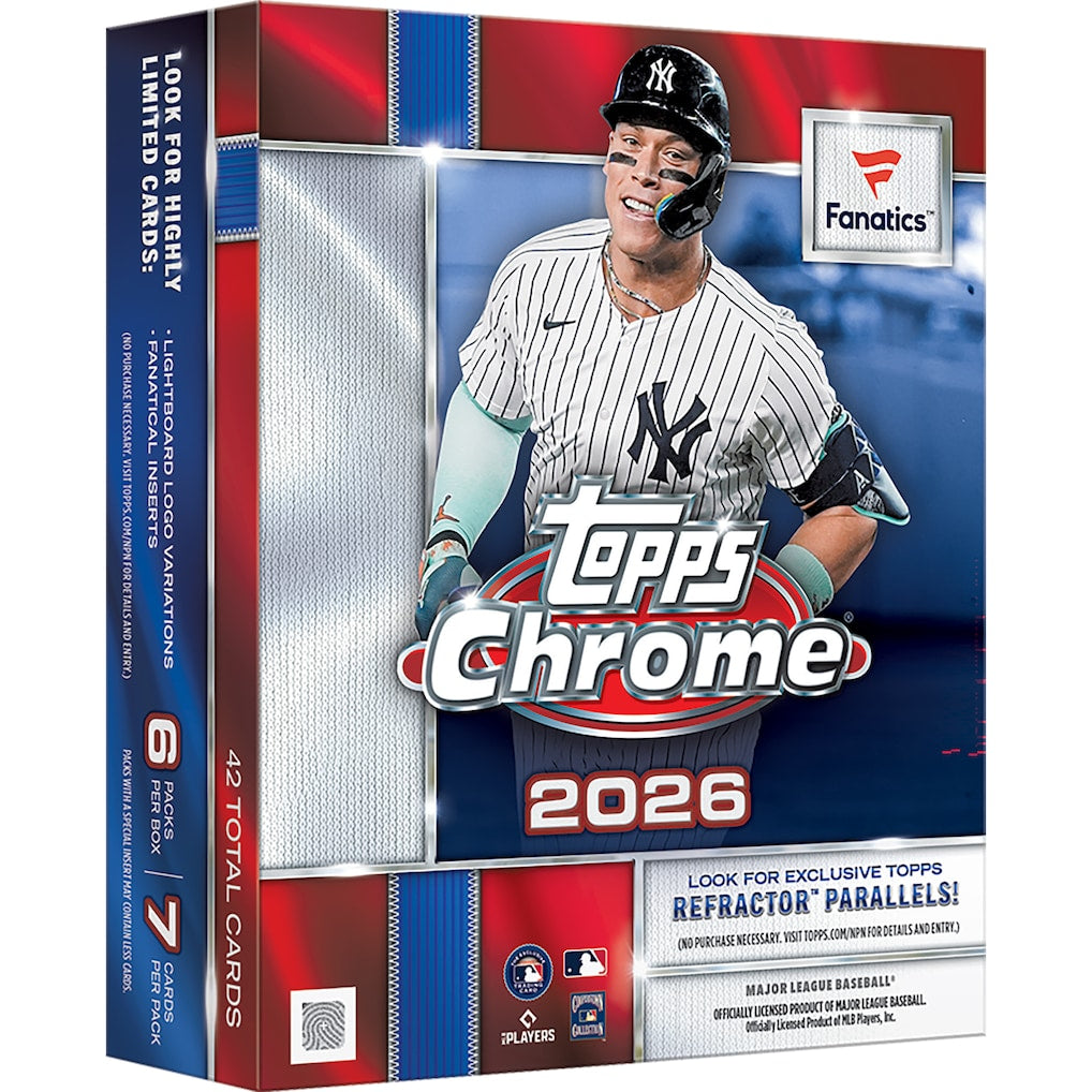 2026 Topps Chrome Baseball FANATICS Mega Box
