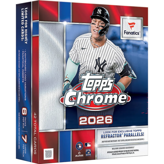 2026 Topps Chrome Baseball FANATICS Mega Box