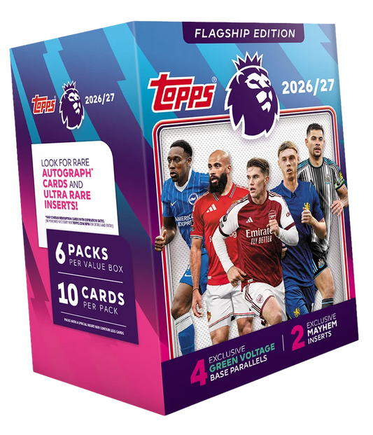 2026/27 Topps Flagship Premier League Soccer Blaster Box