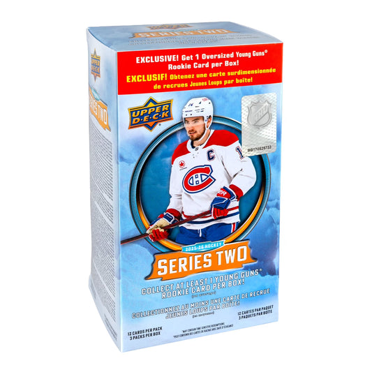 2025/26 Upper Deck Series 2 Hockey Oversized Young Guns Blaster Box