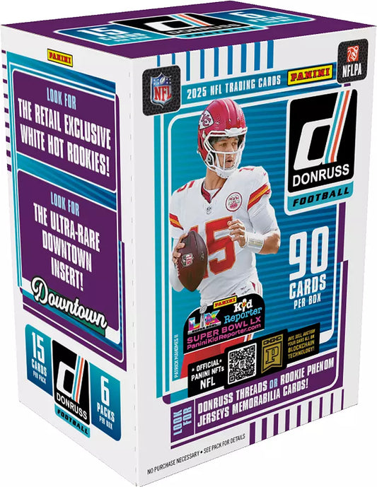 2025 Panini Donruss NFL Football Blaster Box (White Hot Rookies)