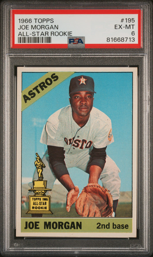 1966 Topps #195 Joe Morgan All-Star Rookie / PSA 6 / C8713