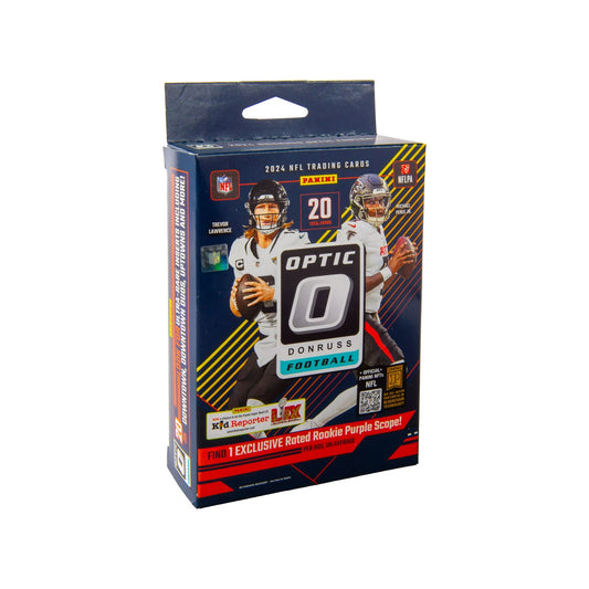 2024 Panini Donruss Optic NFL Football 20-card Hanger Box (Rookie Purple Scope)