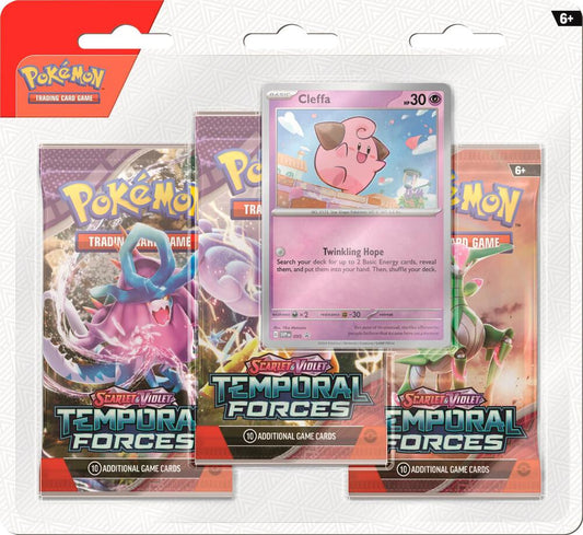 Pokemon SV05 Temporal Forces 3-Pack Blister