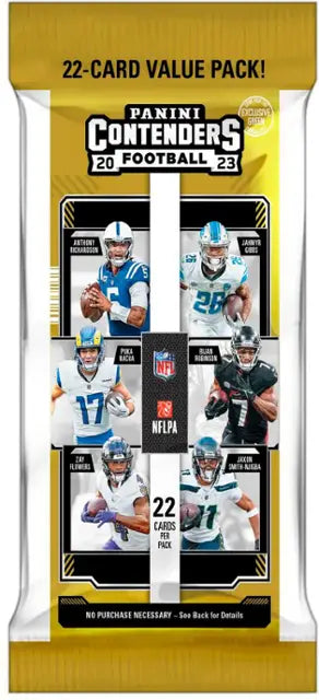 2023 Panini Contenders NFL Football Fat PACK - 22 Cards