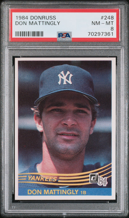 1984 Donruss Don Mattingly RC #248 / PSA 8 / x7361