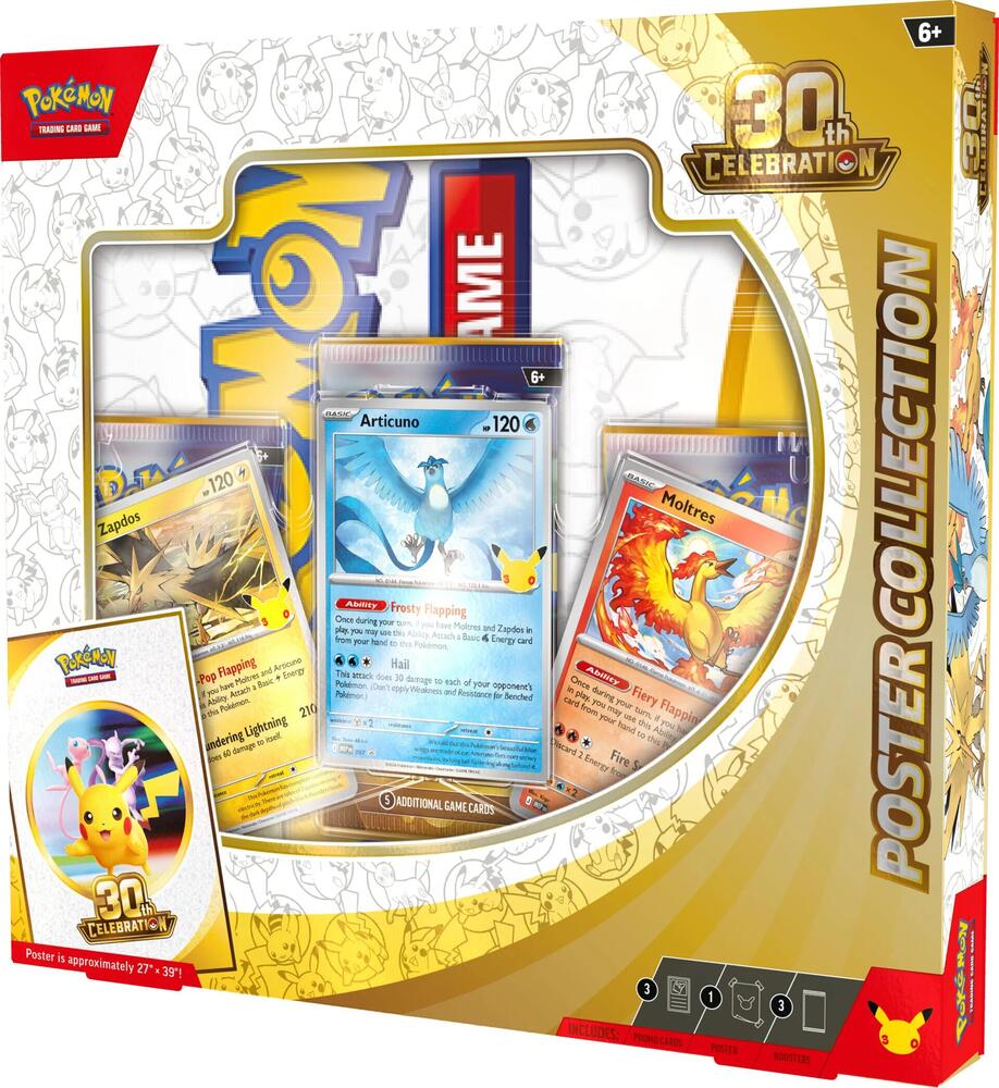 Pokemon 30th Celebration 3-Pack Poster Collection