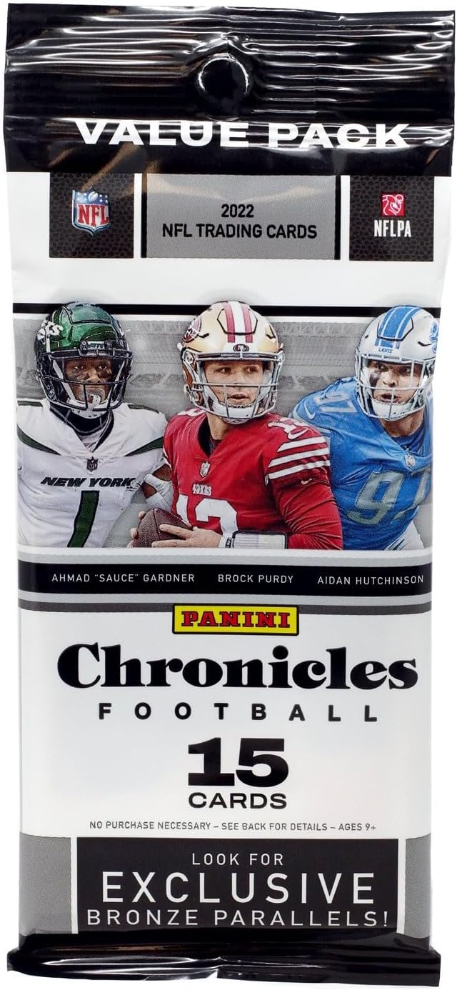 2022 Panini Chronicles NFL Football Jumbo Value PACK - 15 Cards