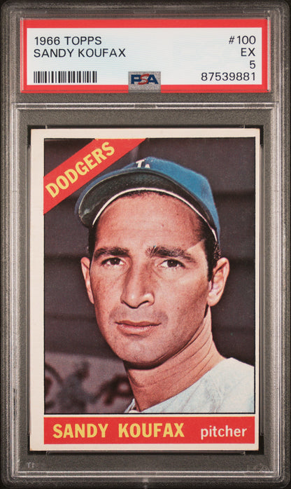 1966 Topps #100 Sandy Koufax  / PSA 5 / C9881