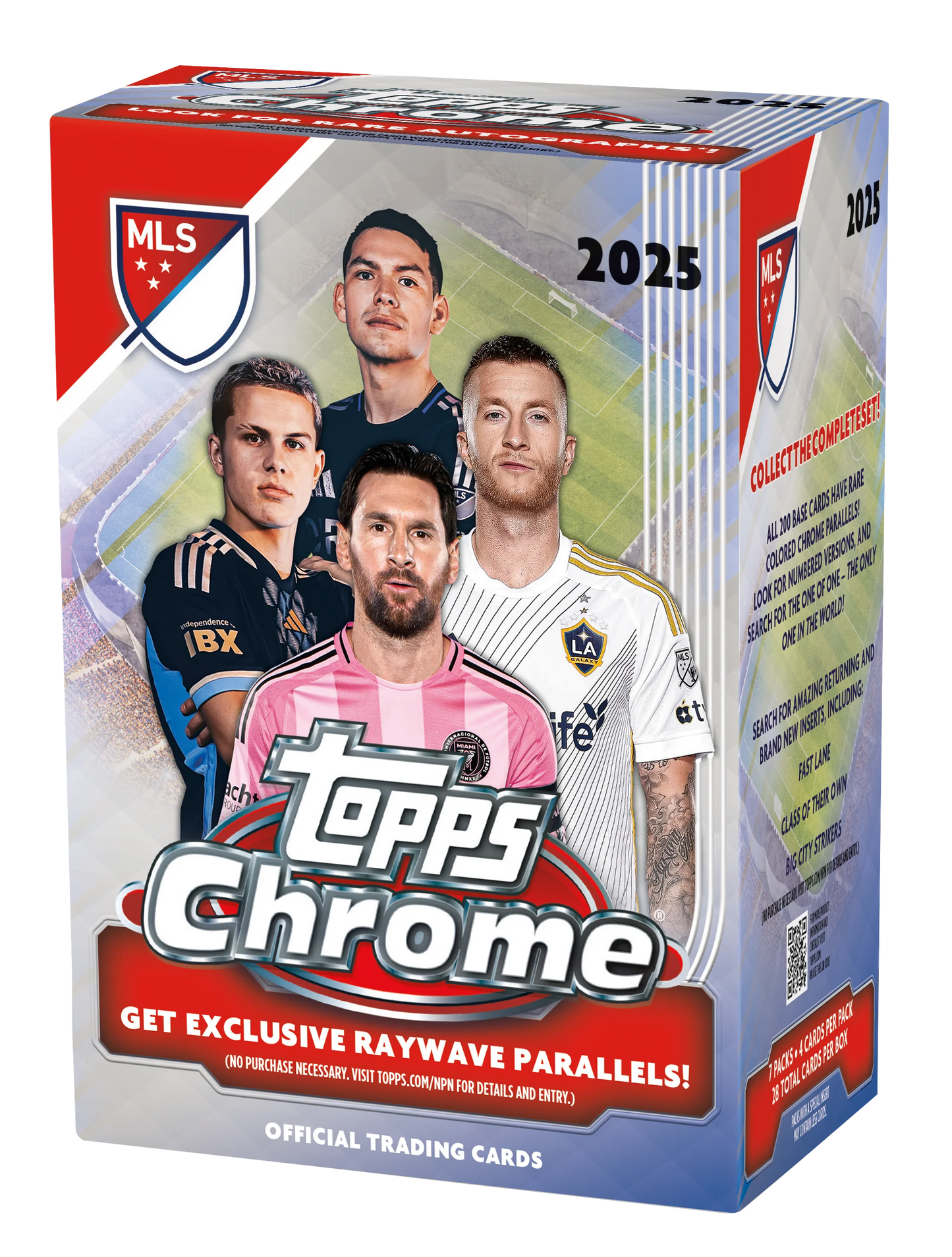 2025 Topps Chrome MLS Soccer 7-Pack Blaster Box