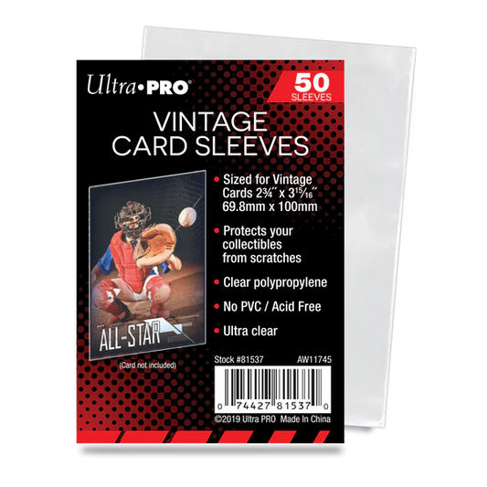 Ultra PRO Vintage Card Sleeves for 1952 thru 1956 - 50 pack