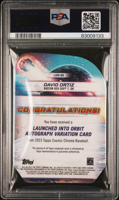 2023 Topps Cosmic Chrome #DO David Ortiz AUTO Launched / PSA 9 / C9133