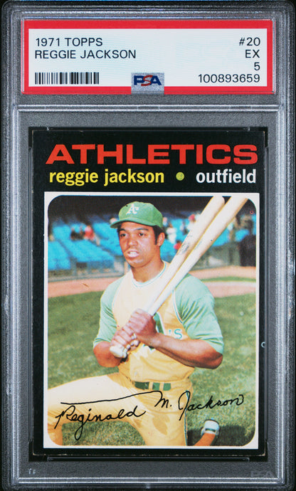 1971 Topps #20 Reggie Jackson / PSA 5 / C3659