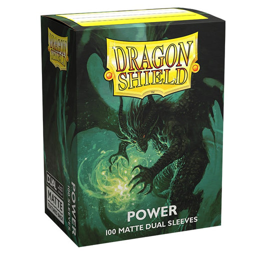 Dragon Shield Sleeves Standard Matte Dual Power Green 100CT