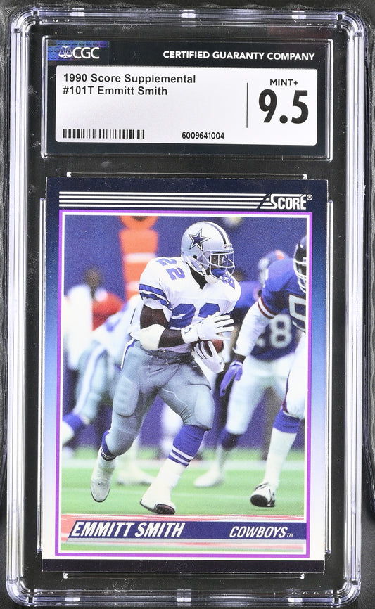 1990 Score Supplemental 101T Emmitt Smith / CGC 9.5 / C1004