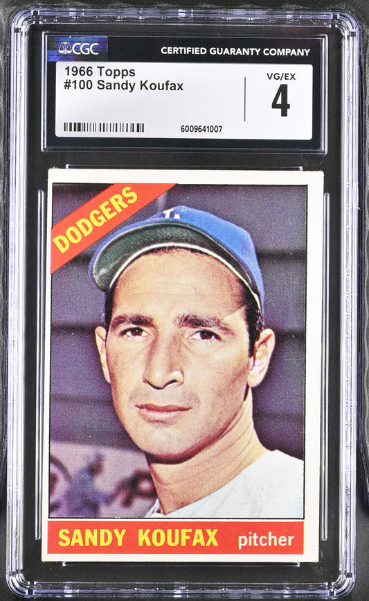 1966 Topps #100 Sandy Koufax / CGC 4 / C1007