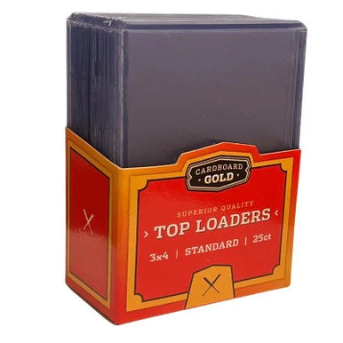 CBG Standard 3x4 Toploader Rigid Card Holders - 25 Pack