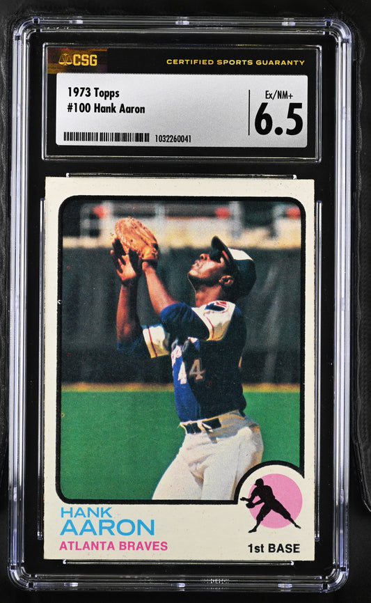 1973 Topps #100 Hank Aaron / CSG 6.5 / C0041