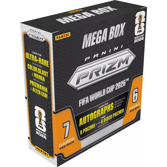 2026 Panini Prizm FIFA World Cup Soccer Mega Box (Yellow)