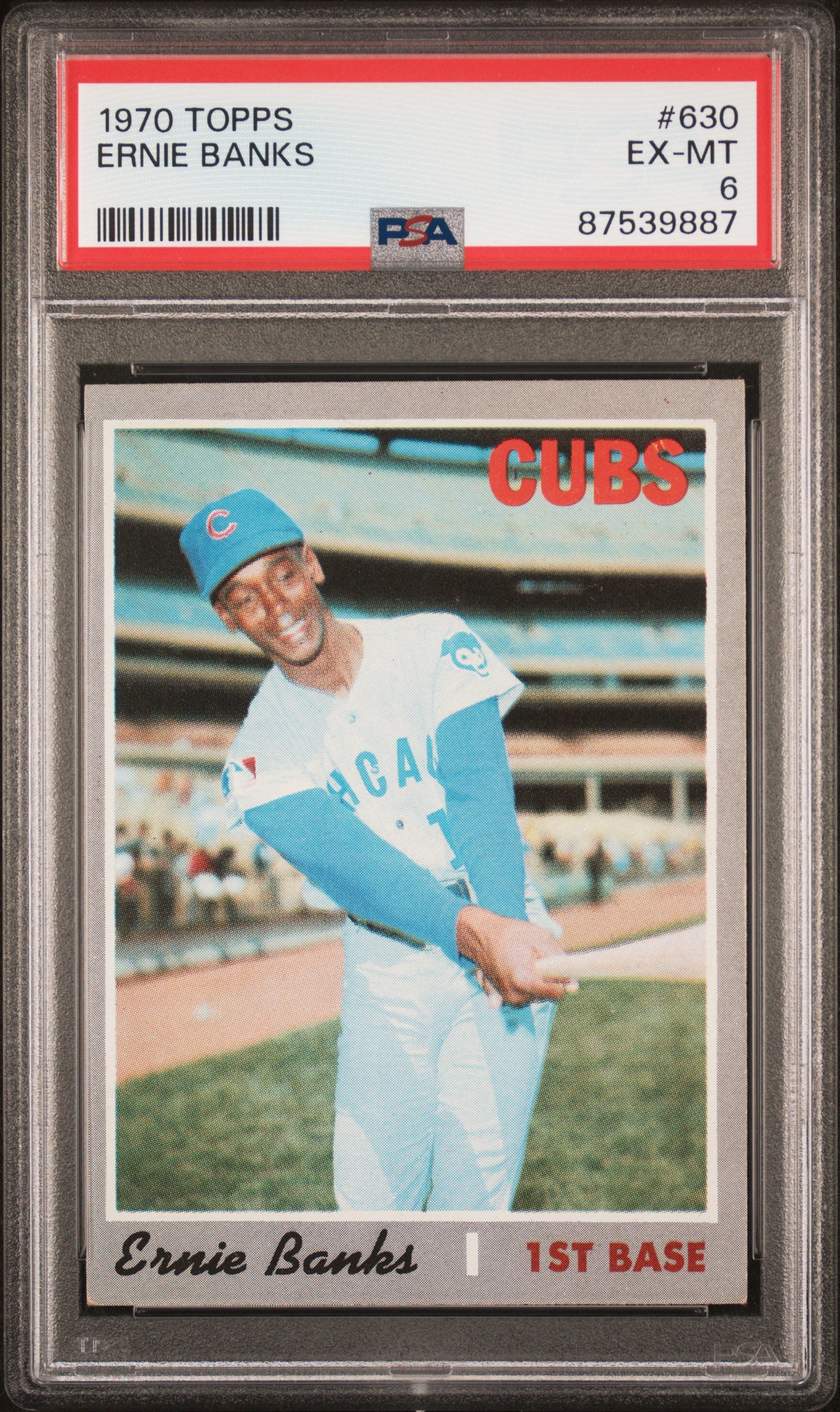 1970 Topps #630 Ernie Banks / PSA 6 / C9887