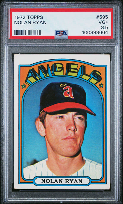 1972 Topps #595 Nolan Ryan / PSA 3.5 / C3664