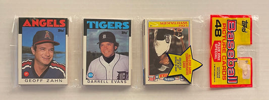 1986 Topps Baseball Rack Pack - 48 Cards