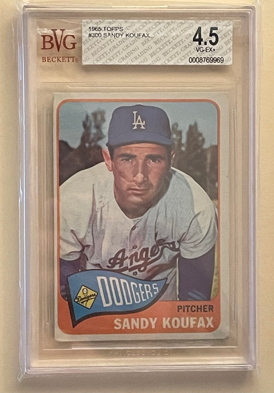 1965 TOPPS #300 SANDY KOUFAX / BVG 4.5 / C2076