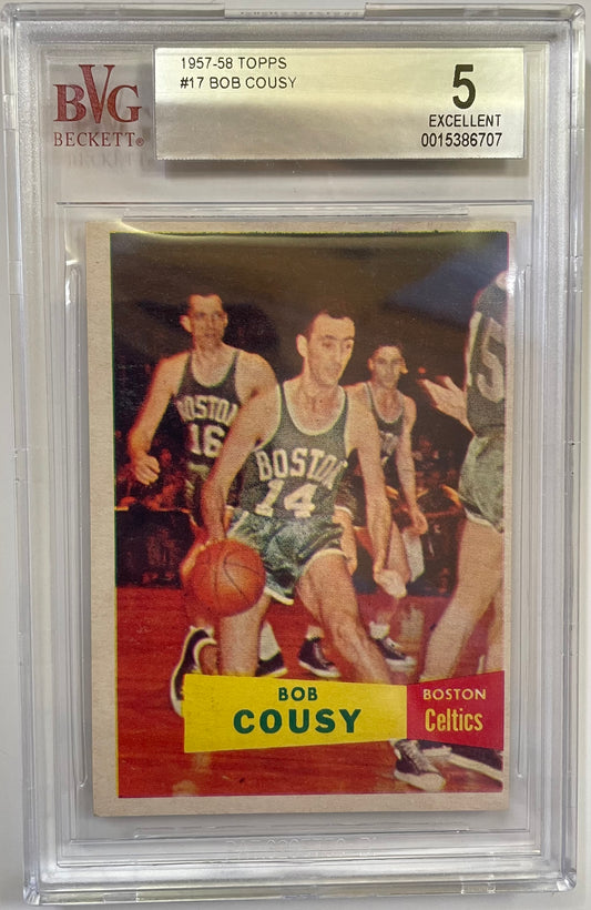 1957 Topps #17 Bob Cousy RC / BVG 5 / C6707