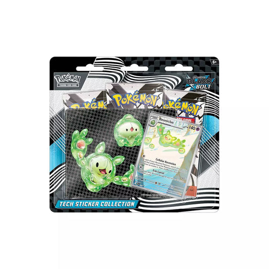 Pokemon SV Black Bolt 3-Pack Tech Sticker Collection