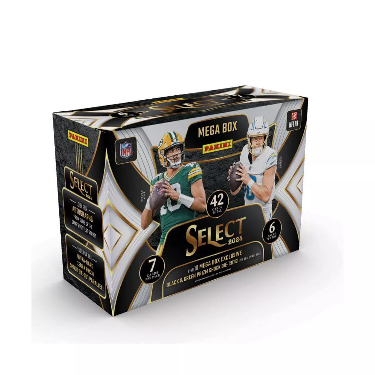 2024 Panini Select NFL Football 6-pack MEGA Box (Black & Green Prizm)