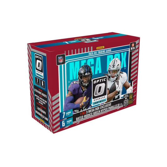 2025 Panini Donruss Optic NFL Football 6-pack MEGA Box (Green Hyper Parallels)
