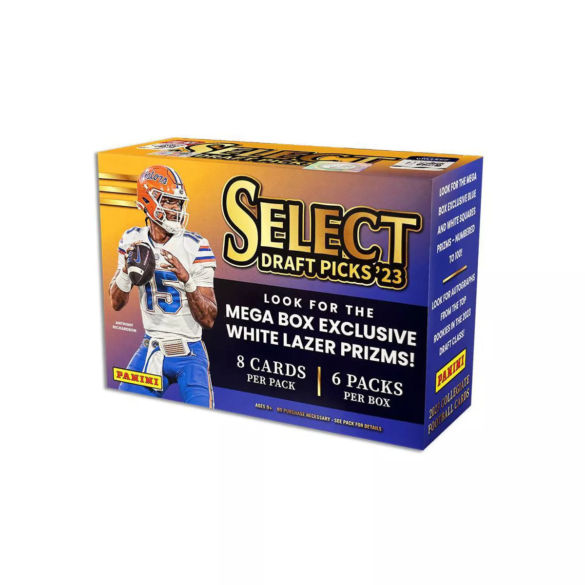 2023 Panini Select Draft Picks Football Mega Box - 6 Packs