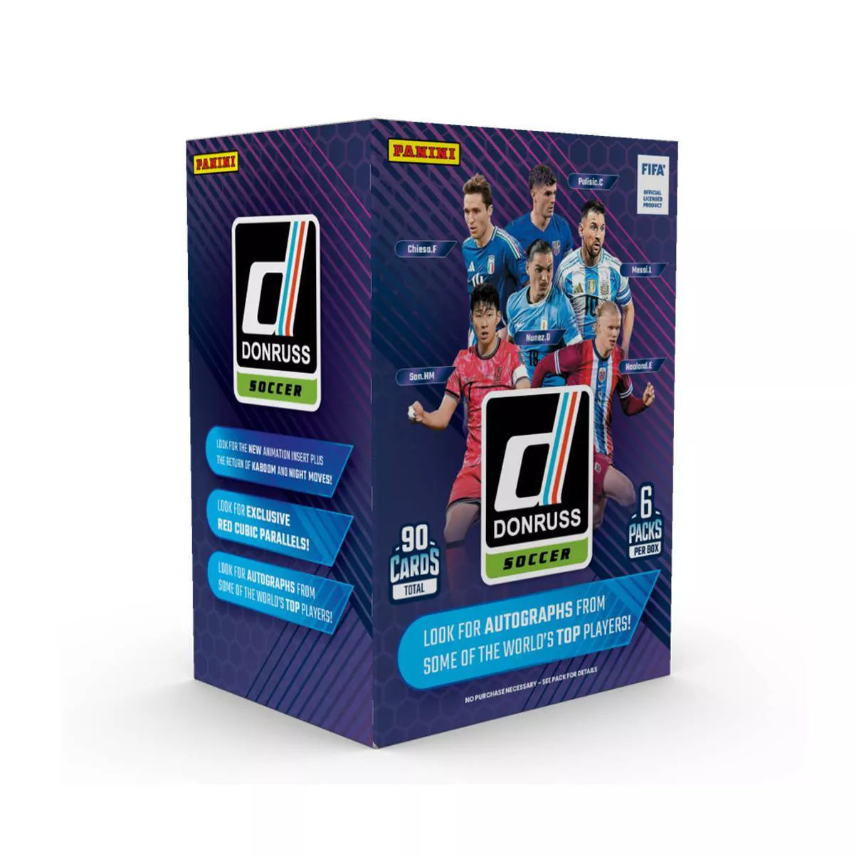 2024/25 Panini Donruss FIFA Soccer 6-Pack Blaster Box (Red Cubic)