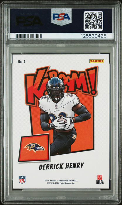 2024 Panini Absolute Kaboom Horizontal #4 Derrick Henry / PSA 9 / C0428