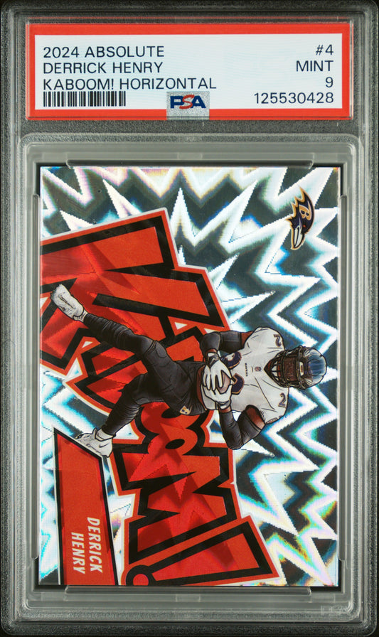2024 Panini Absolute Kaboom Horizontal #4 Derrick Henry / PSA 9 / C0428