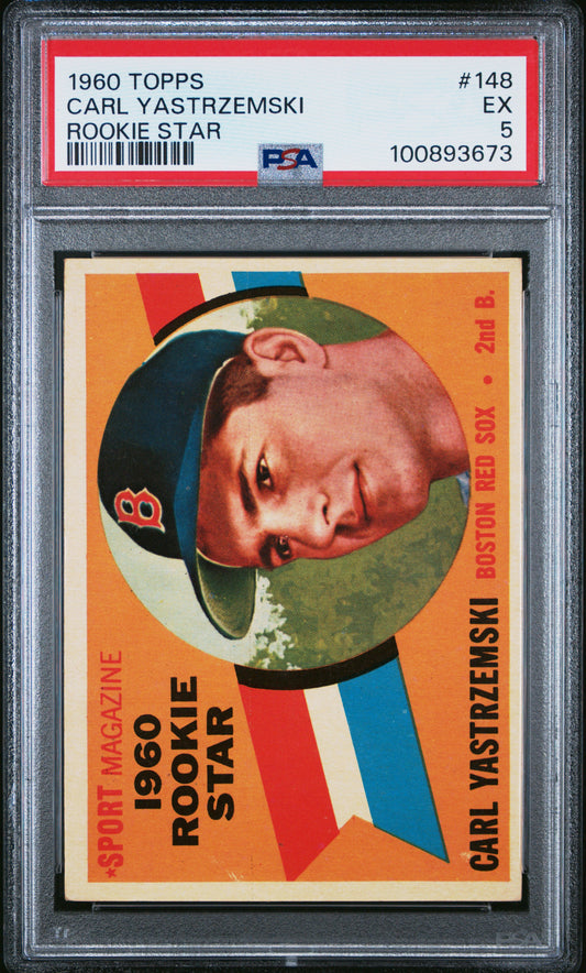 1960 Topps #148 Carl Yastrzemski Rookie Star RC / PSA 5 / C3673