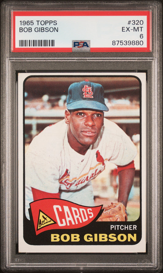 1965 Topps #320 Bob Gibson / PSA 6 / C9880