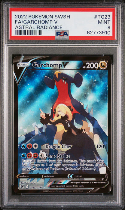 2022 Pokemon SV Astral Radiance #TG23 Garchomp V / PSA 9 / C3910