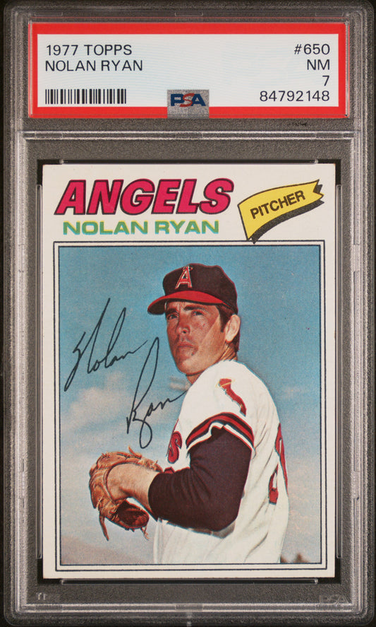 1977 Topps #650 Nolan Ryan / PSA 7 / C2148