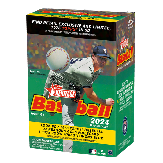 2024 Topps Heritage Baseball 8-pack Blaster Box