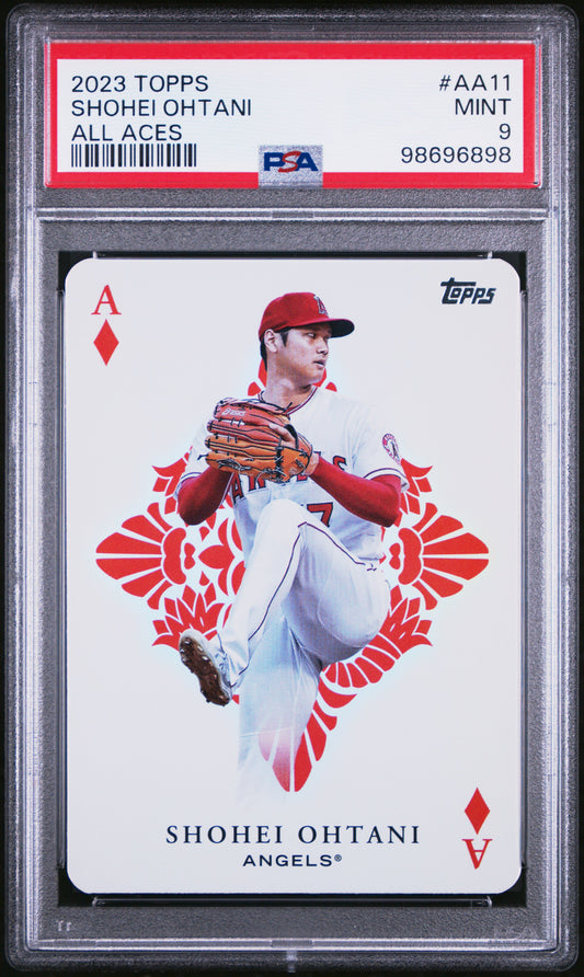 2023 Topps #AA11 Shohei Ohtani All Aces Refractor / PSA 9 / C6898