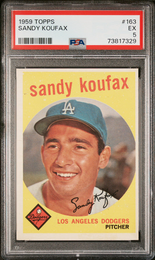 1959 Topps #163 Sandy Koufax / PSA 5 / C7329