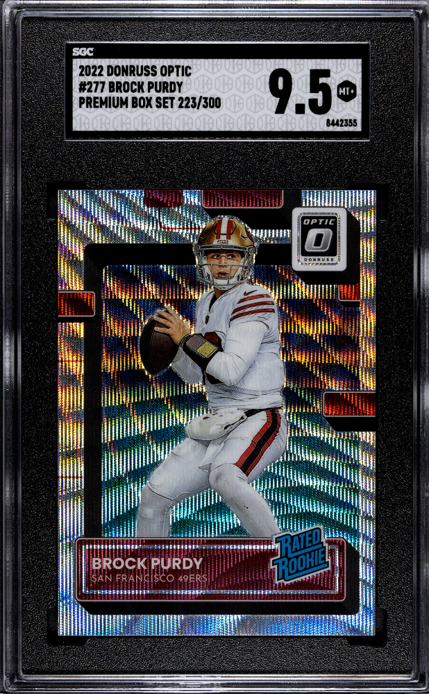 2022 Donruss Optic #277 Brock Purdy RC Premium Box (#/300) / SGC 9.5 / C2355