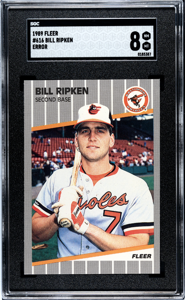 1989 Fleer #616 Bill Ripken FF Error / SGC 8 / C5387