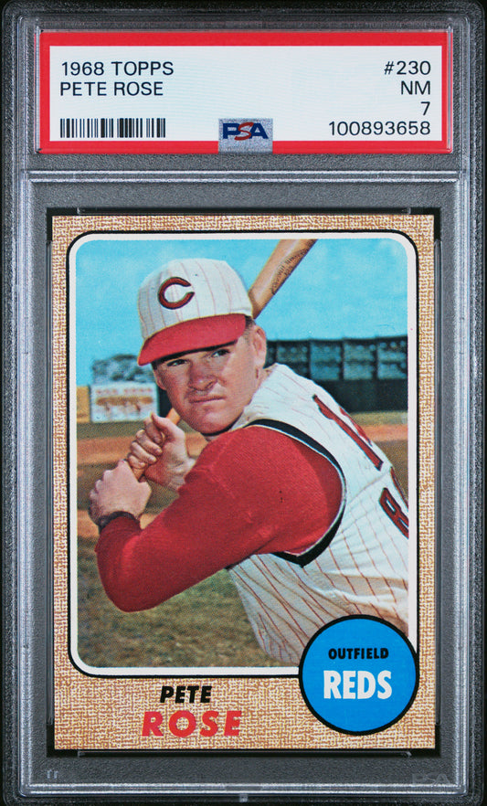 1968 Topps #230 Pete Rose / PSA 7 / C3658