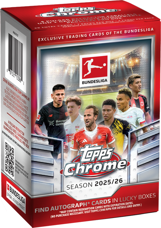 2025/26 Topps Chrome Bundesliga Soccer Blaster Box